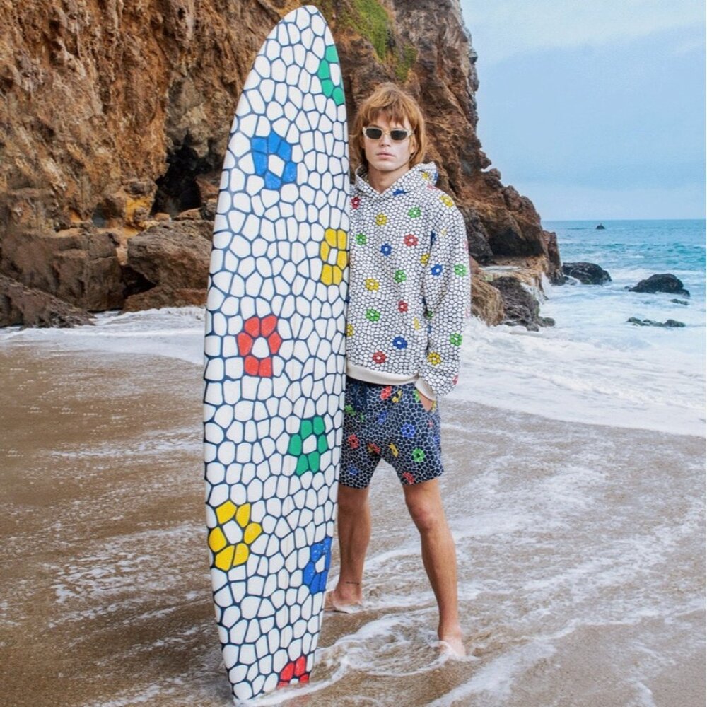 Madhappy x Vilebrequin Mosaic Moorea Pullover‎ Summer Collection Hoodie Medium
